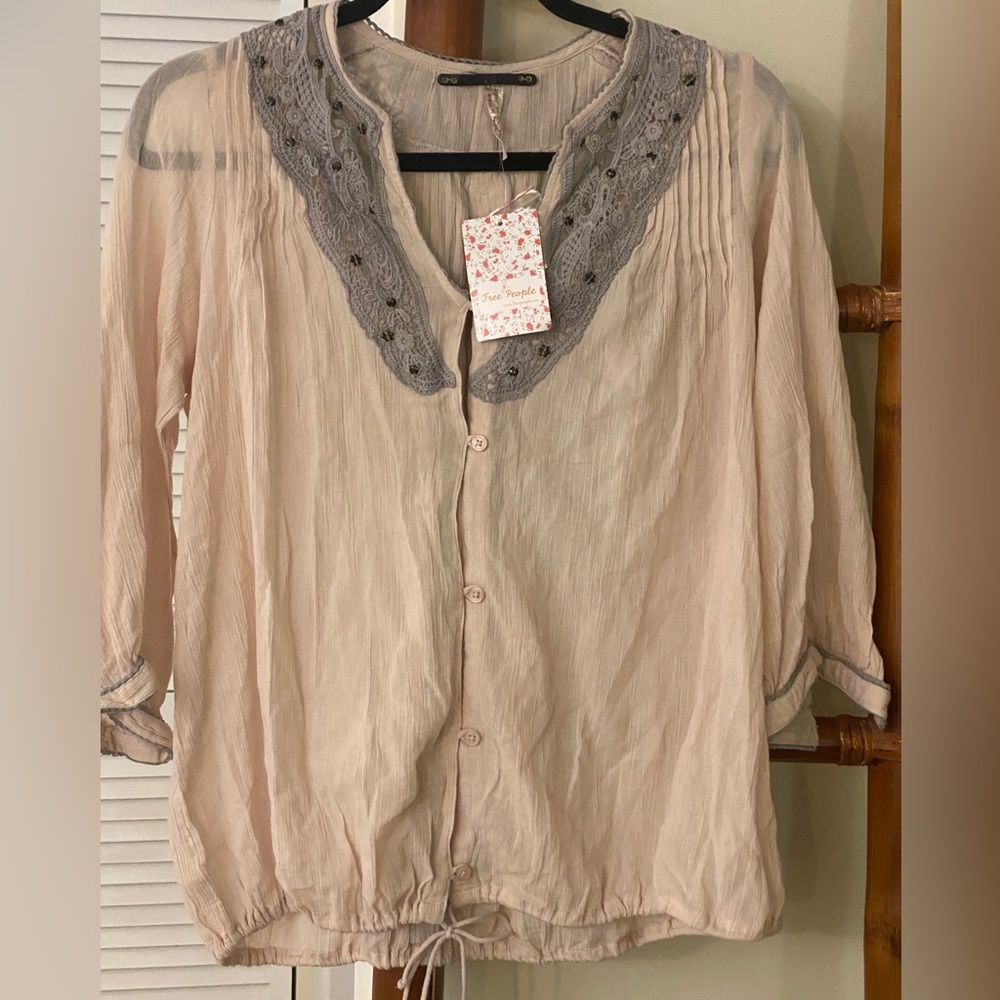 FREE PEOPLE MEDIUM BLOUSE NEW RETAILS $108